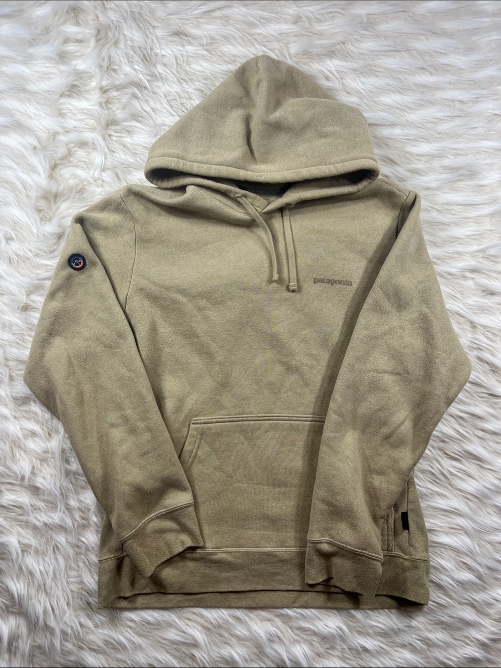 Patagonia Hoodie Pullover Sweater M Brown